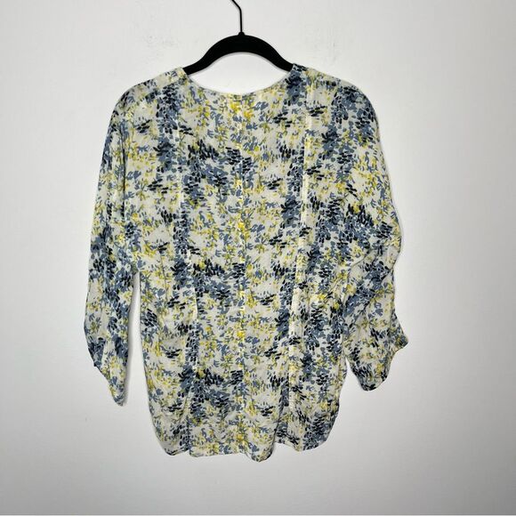 Apiece Apart Silk Blend Button Front Top 4 - Picture 6 of 6